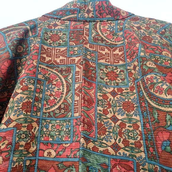 Vintage 50's 60's Japanese silk Kimono w/ tapestry design - Picture 16 of 16
